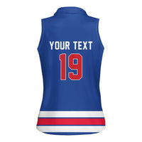 Custom USA Ice Hockey Women Sleeveless Polo Shirt Champions 2026