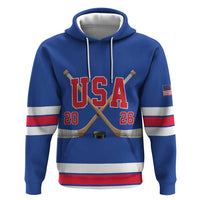 Custom USA Ice Hockey Zip Hoodie Champions 2026