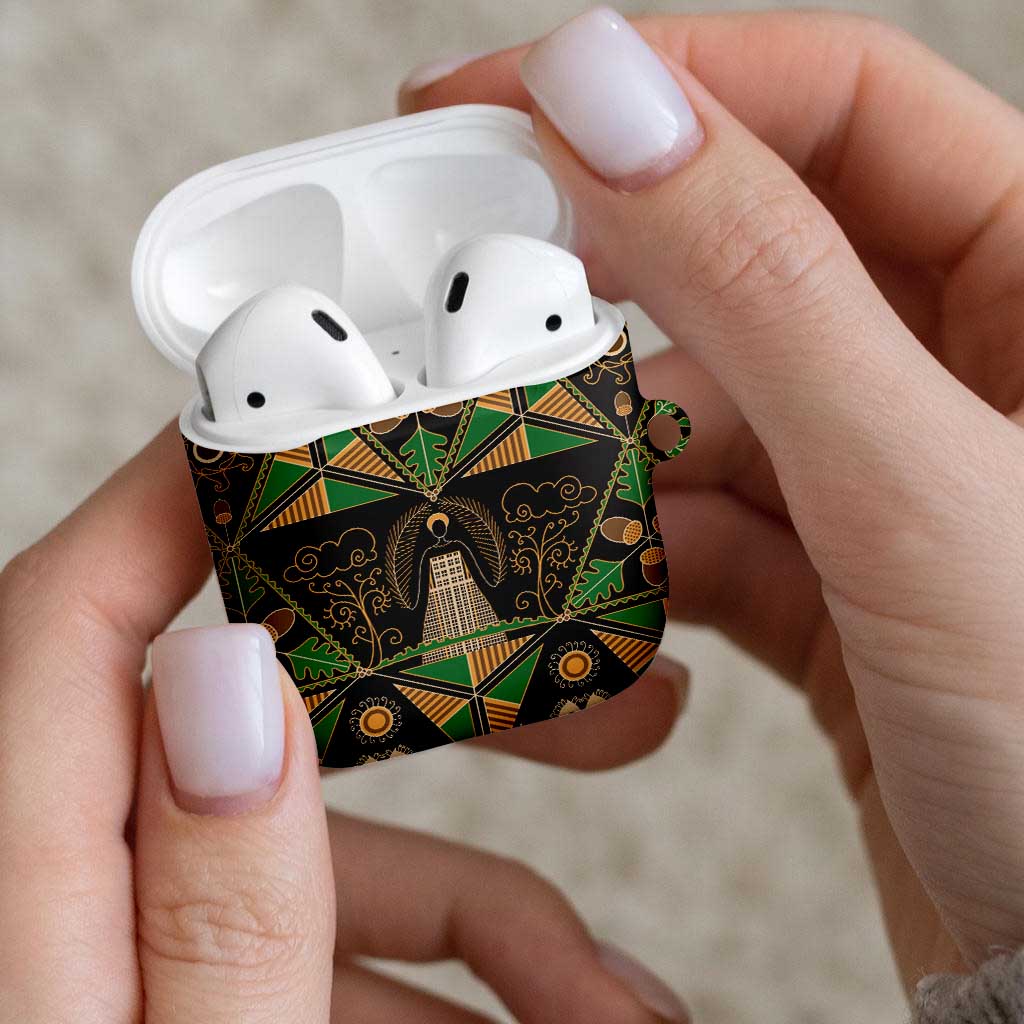 Ukraine Pysanky Pattern AirPods Case Berehynia Guardian Folk Art