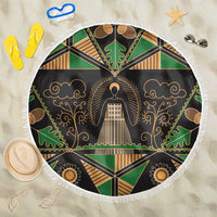 Ukraine Pysanky Pattern Beach Blanket Berehynia Guardian Folk Art