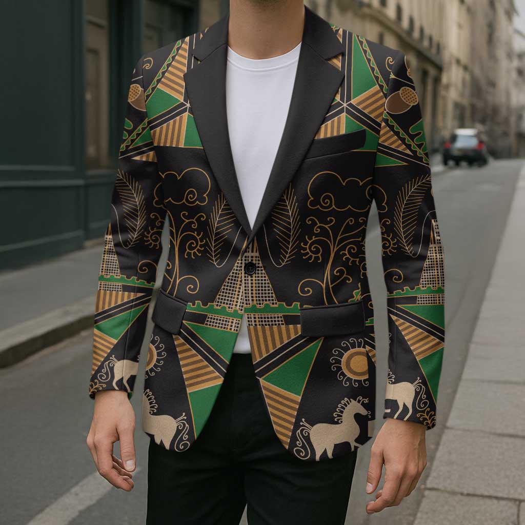 Ukraine Pysanky Pattern Blazer Berehynia Guardian Folk Art
