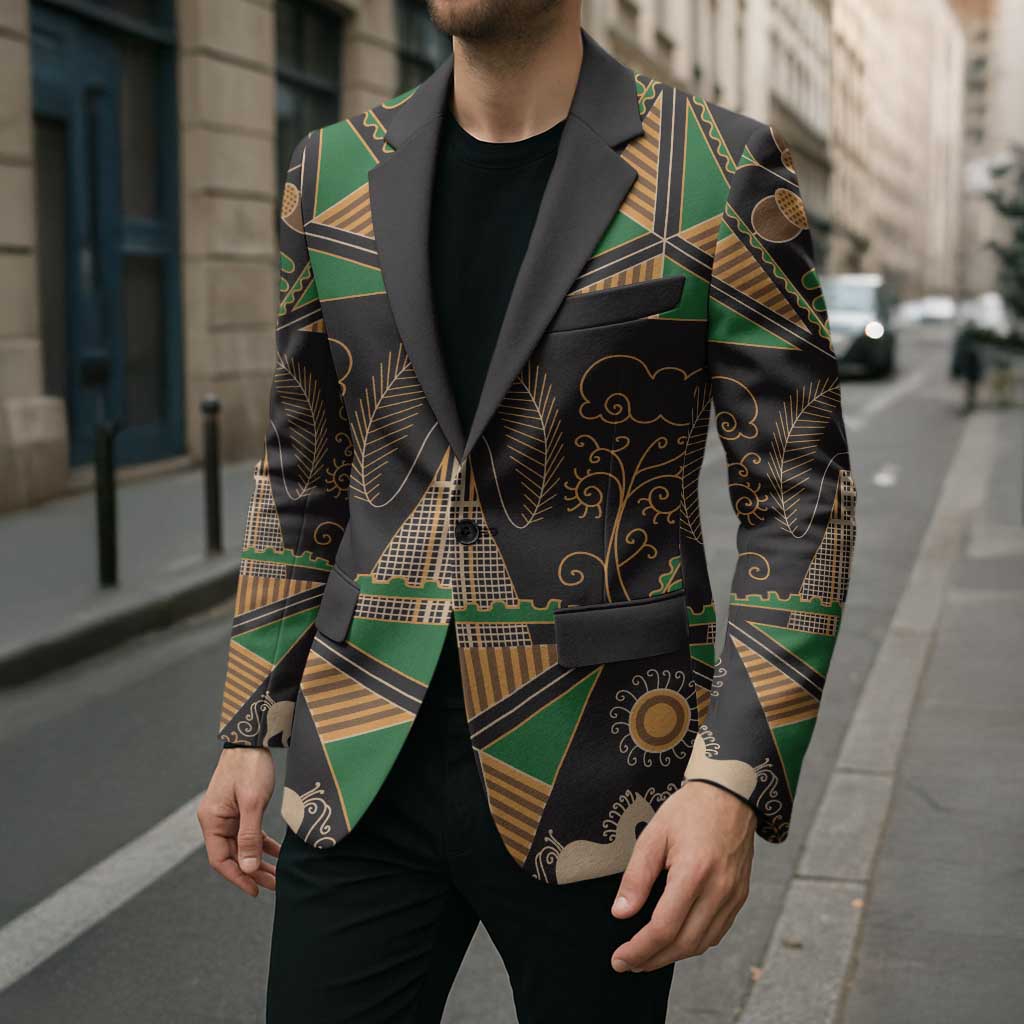 Ukraine Pysanky Pattern Blazer Berehynia Guardian Folk Art