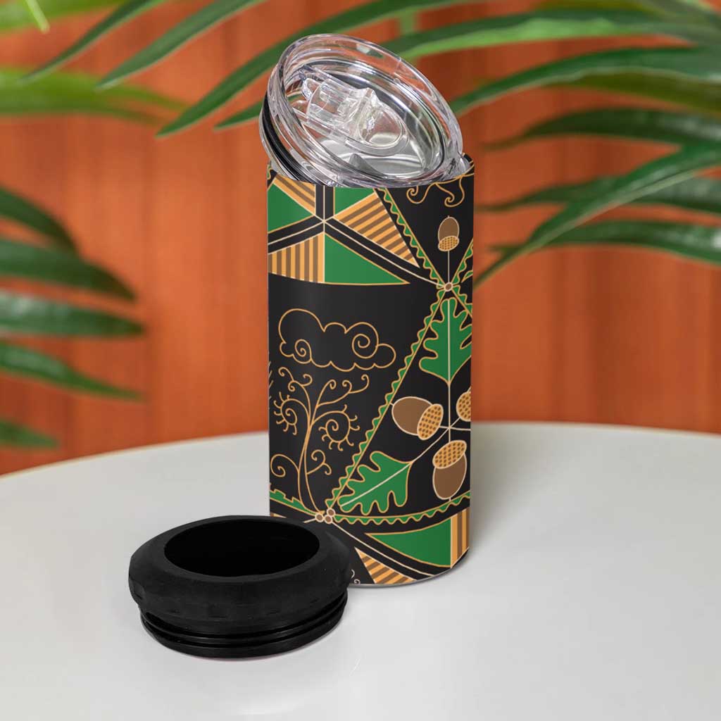 Ukraine Pysanky Pattern 4 in 1 Can Cooler Tumbler Berehynia Guardian Folk Art