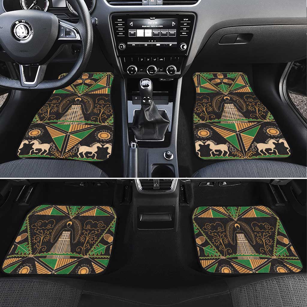 Ukraine Pysanky Pattern Car Mats Berehynia Guardian Folk Art