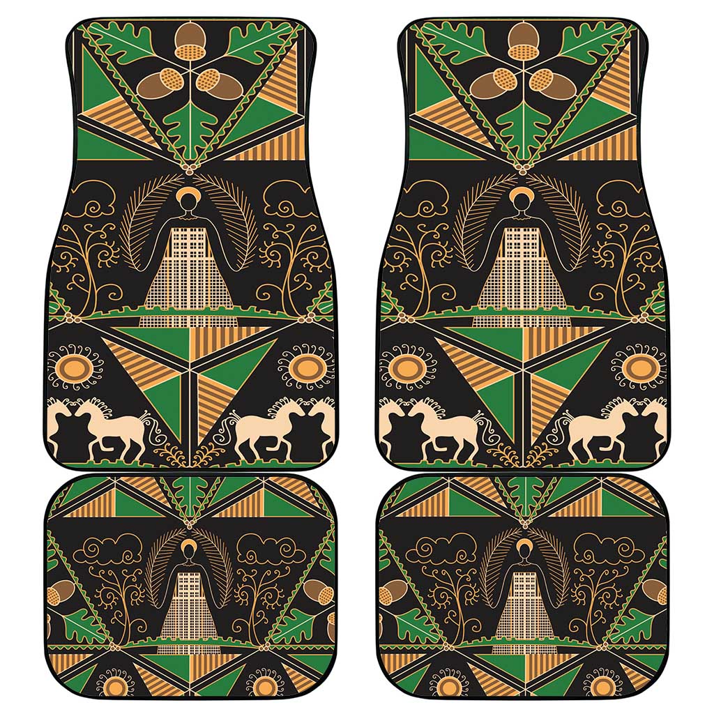 Ukraine Pysanky Pattern Car Mats Berehynia Guardian Folk Art