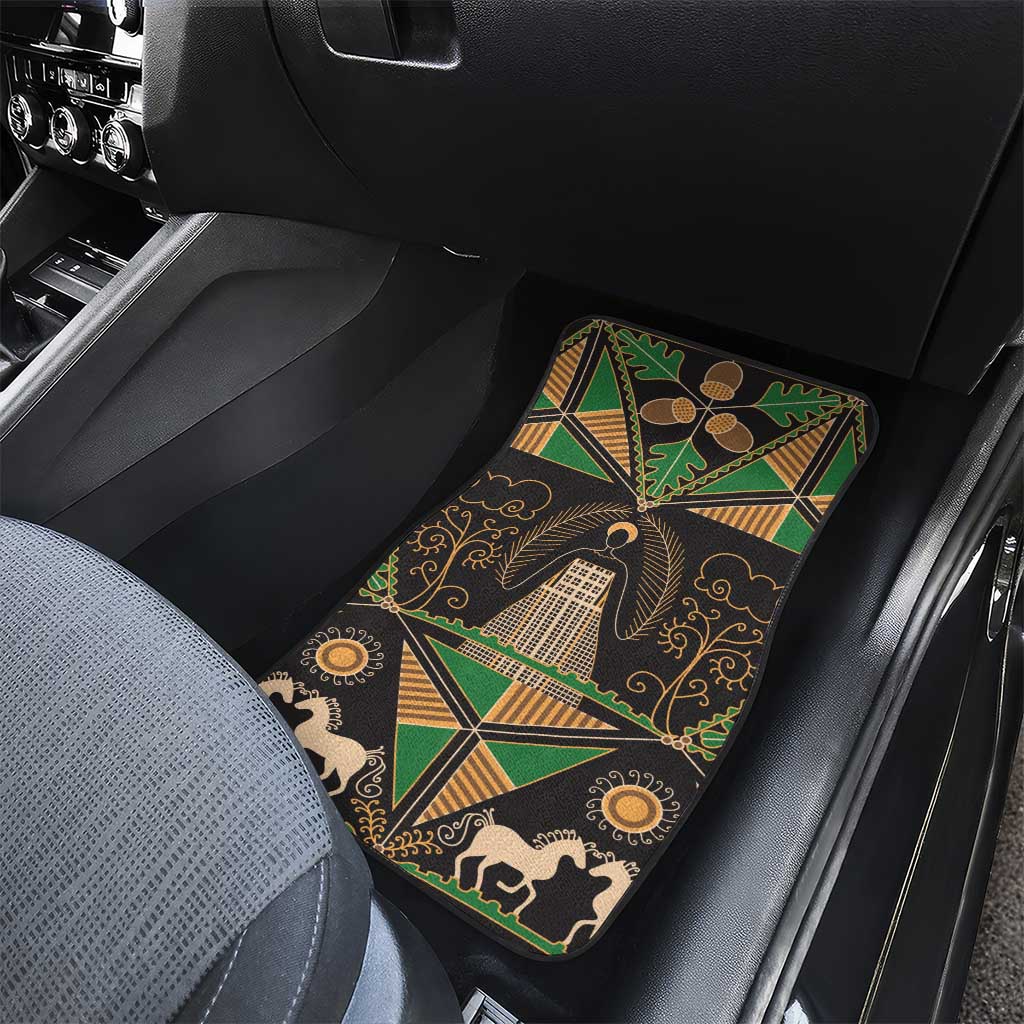 Ukraine Pysanky Pattern Car Mats Berehynia Guardian Folk Art