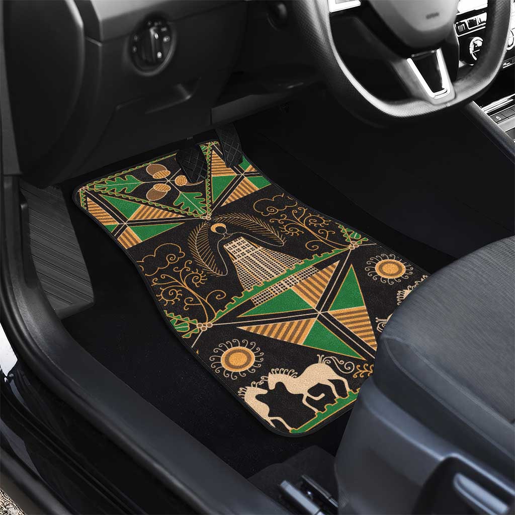 Ukraine Pysanky Pattern Car Mats Berehynia Guardian Folk Art