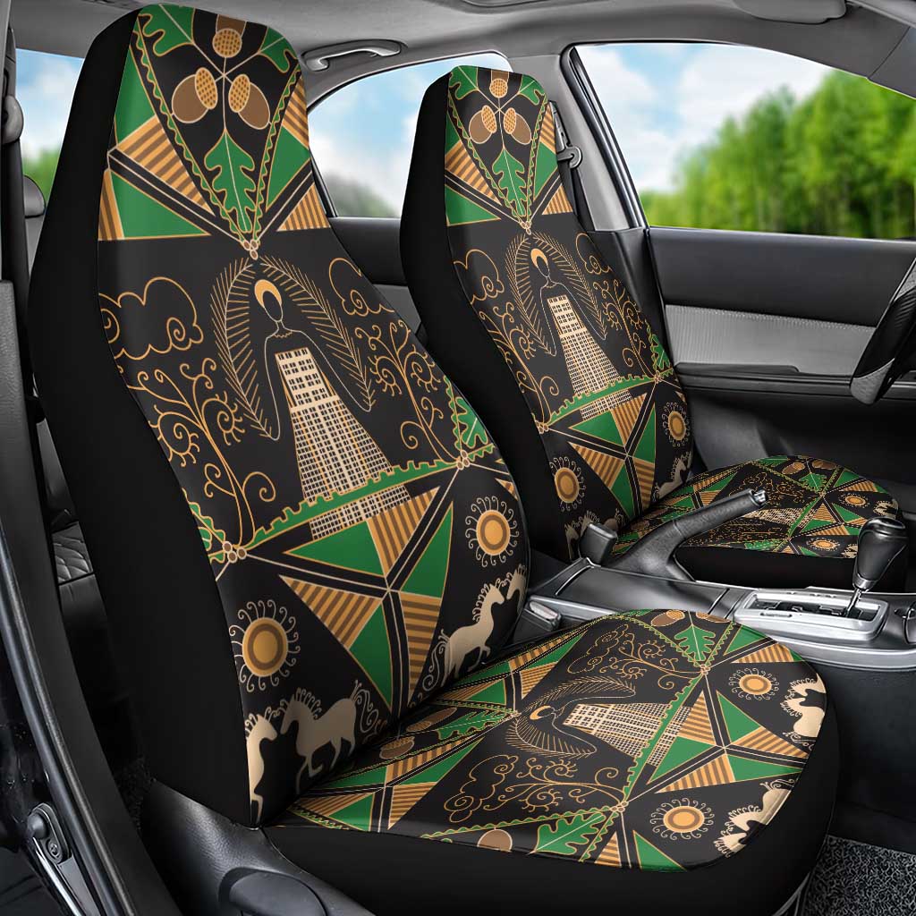 Ukraine Pysanky Pattern Car Seat Cover Berehynia Guardian Folk Art