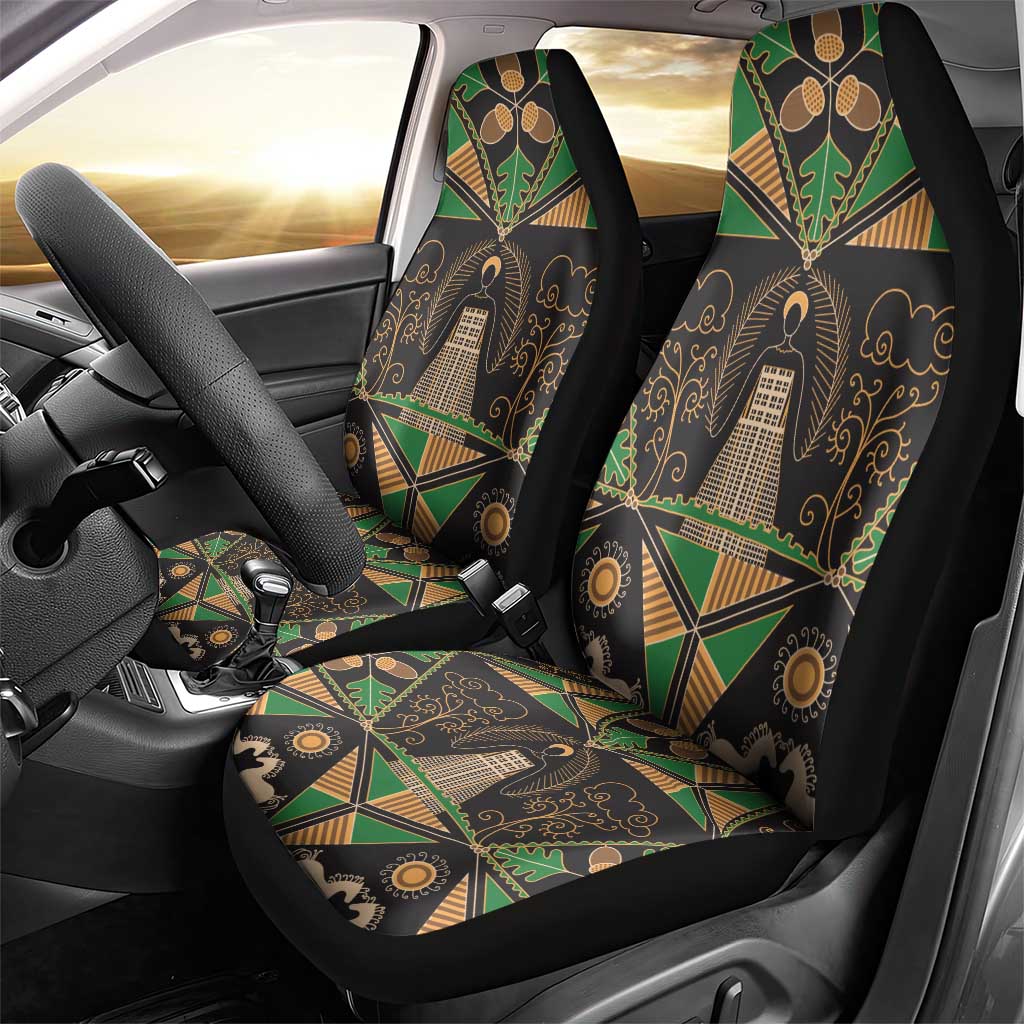 Ukraine Pysanky Pattern Car Seat Cover Berehynia Guardian Folk Art