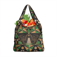 Ukraine Pysanky Pattern Grocery Bag Berehynia Guardian Folk Art