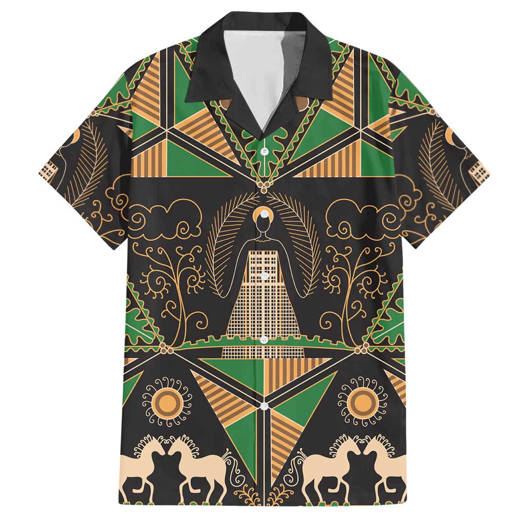 Ukraine Pysanky Pattern Hawaiian Shirt Berehynia Guardian Folk Art
