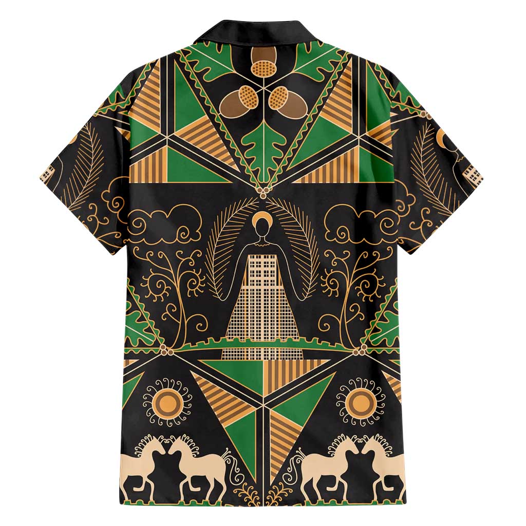 Ukraine Pysanky Pattern Hawaiian Shirt Berehynia Guardian Folk Art