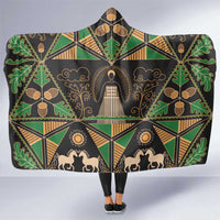 Ukraine Pysanky Pattern Hooded Blanket Berehynia Guardian Folk Art