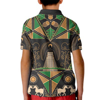 Ukraine Pysanky Pattern Kid Polo Shirt Berehynia Guardian Folk Art