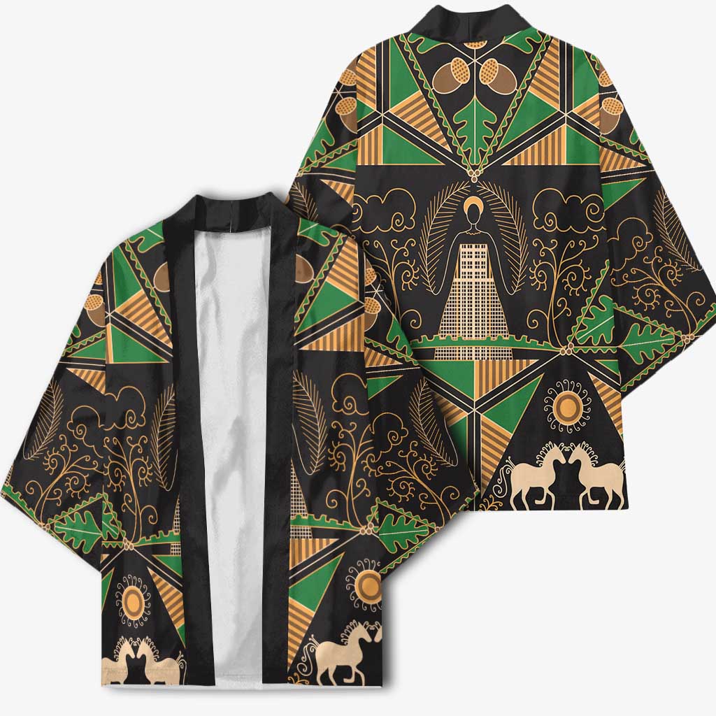 Ukraine Pysanky Pattern Kimono Berehynia Guardian Folk Art