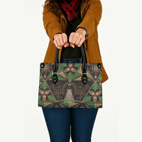 Ukraine Pysanky Pattern Leather Bag Berehynia Guardian Folk Art