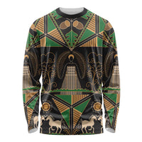 Ukraine Pysanky Pattern Long Sleeve Shirt Berehynia Guardian Folk Art