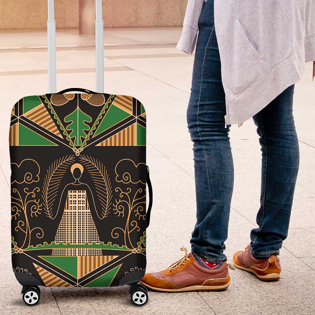 Ukraine Pysanky Pattern Luggage Cover Berehynia Guardian Folk Art