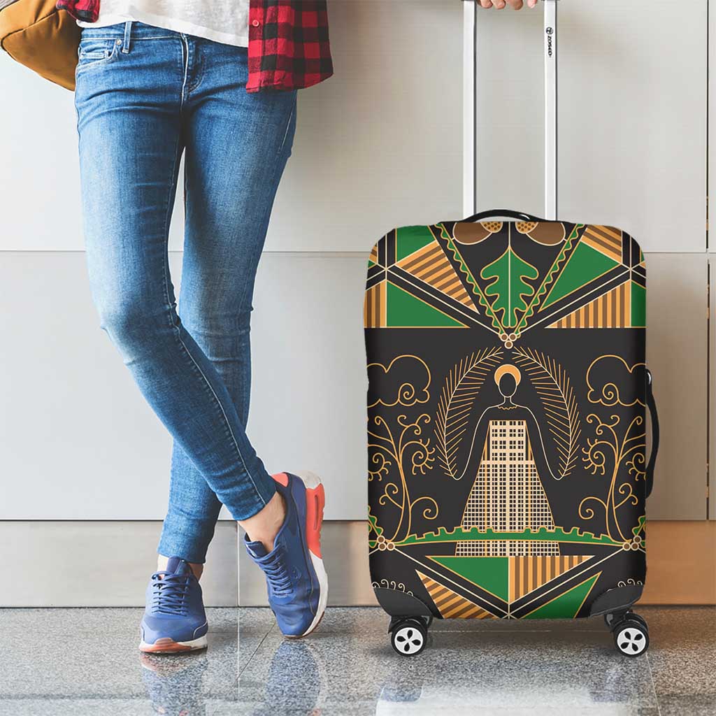Ukraine Pysanky Pattern Luggage Cover Berehynia Guardian Folk Art