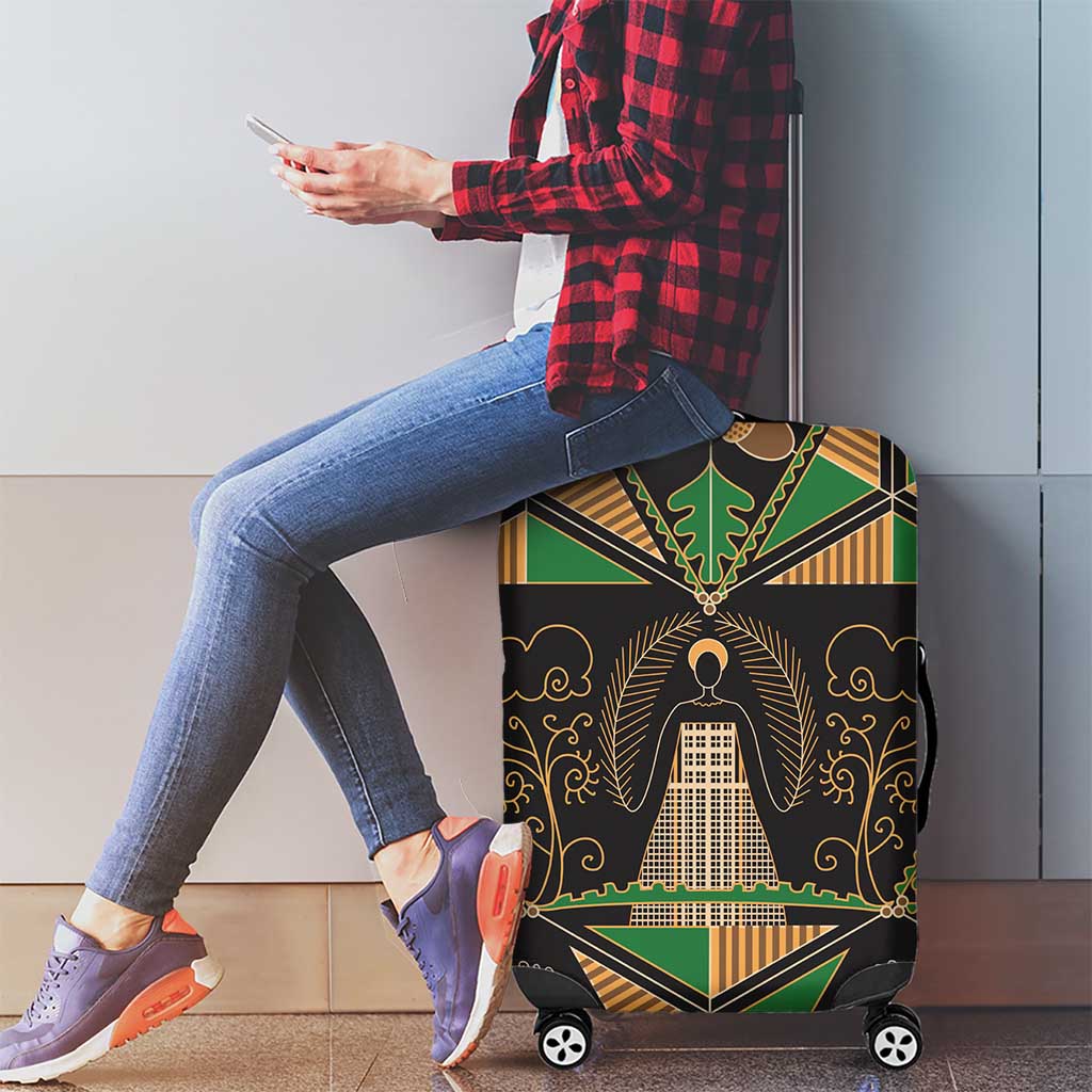 Ukraine Pysanky Pattern Luggage Cover Berehynia Guardian Folk Art