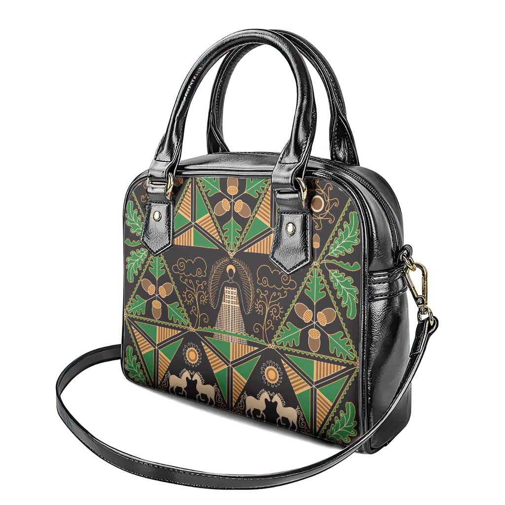 Ukraine Pysanky Pattern Shoulder Handbag Berehynia Guardian Folk Art