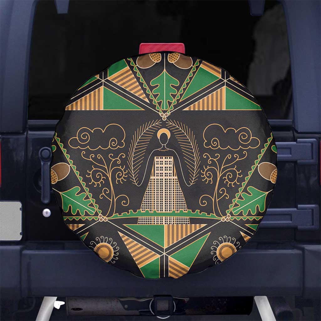 Ukraine Pysanky Pattern Spare Tire Cover Berehynia Guardian Folk Art