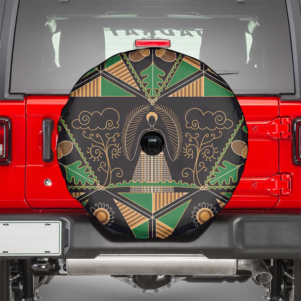 Ukraine Pysanky Pattern Spare Tire Cover Berehynia Guardian Folk Art