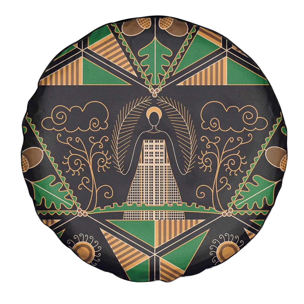 Ukraine Pysanky Pattern Spare Tire Cover Berehynia Guardian Folk Art