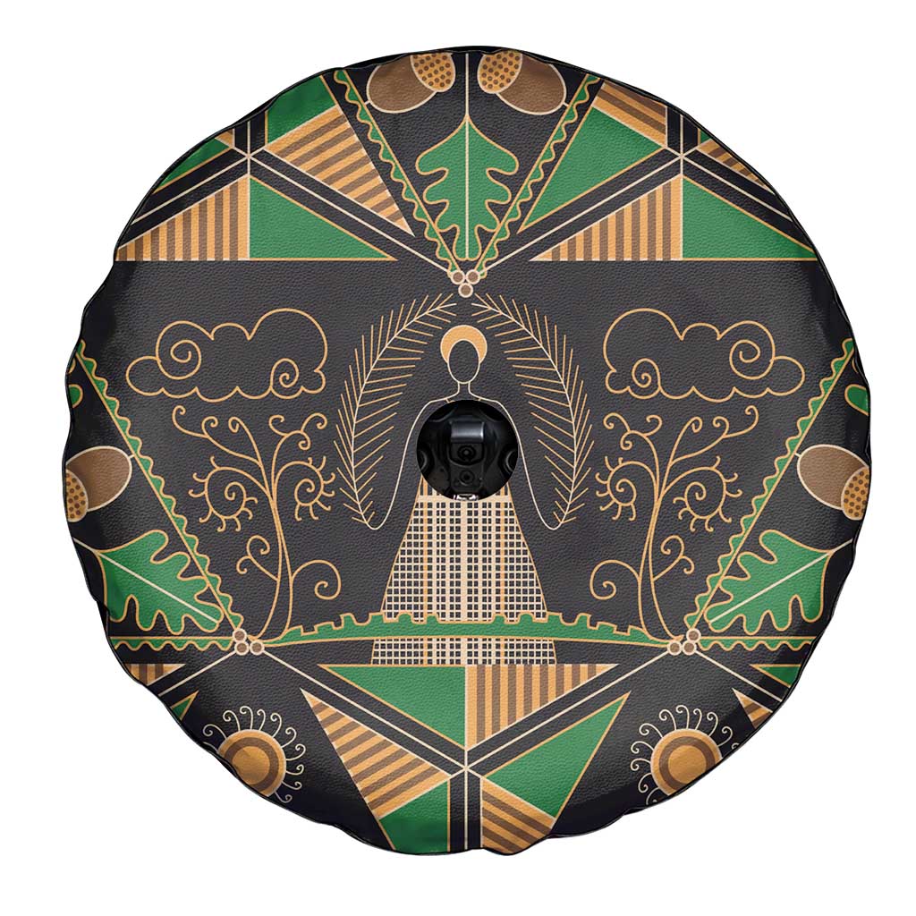 Ukraine Pysanky Pattern Spare Tire Cover Berehynia Guardian Folk Art
