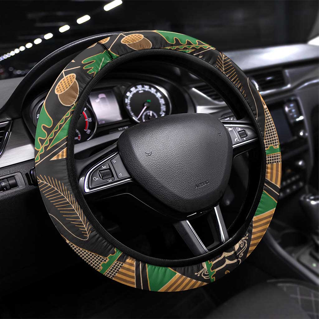 Ukraine Pysanky Pattern Steering Wheel Cover Berehynia Guardian Folk Art