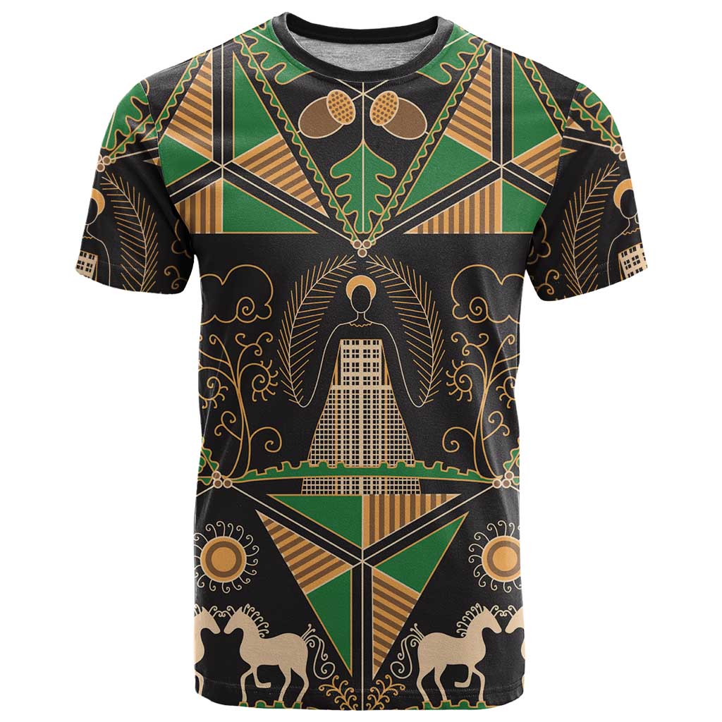 Ukraine Pysanky Pattern T Shirt Berehynia Guardian Folk Art