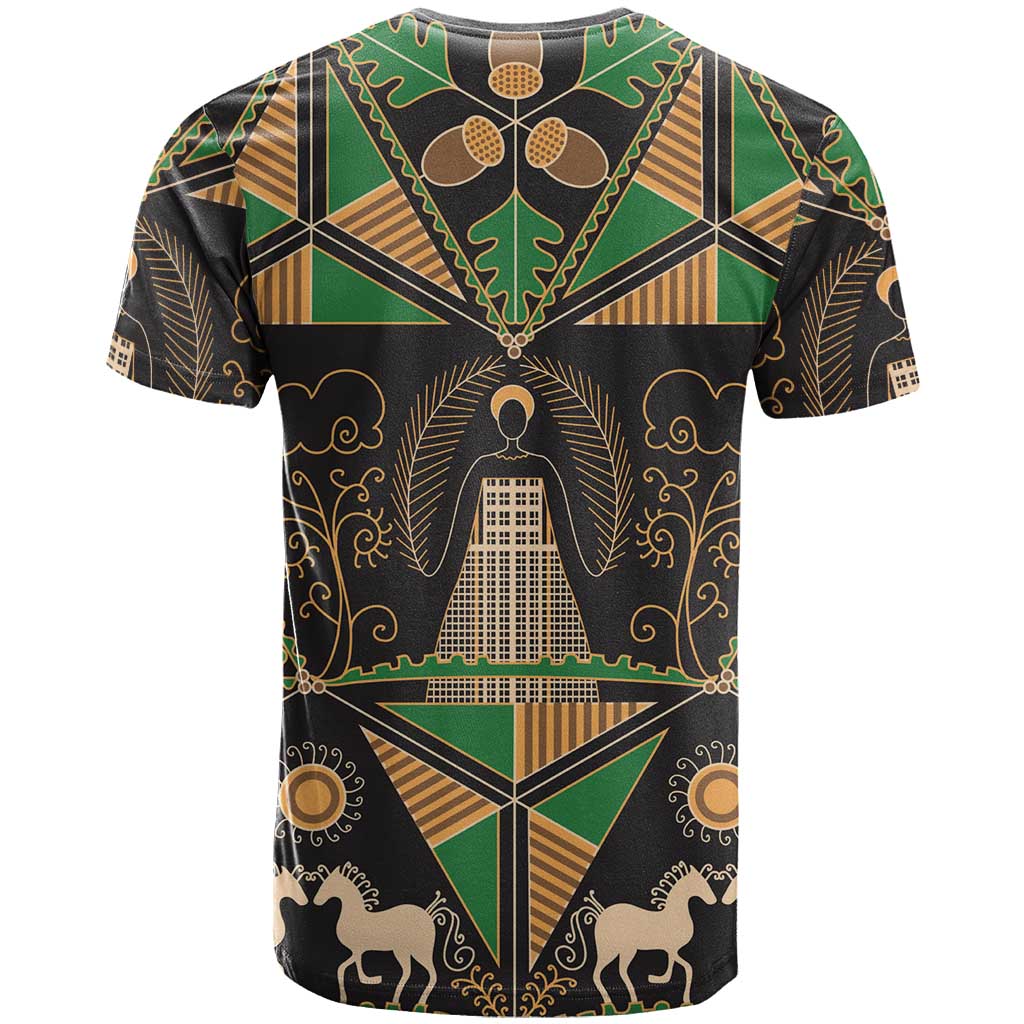 Ukraine Pysanky Pattern T Shirt Berehynia Guardian Folk Art