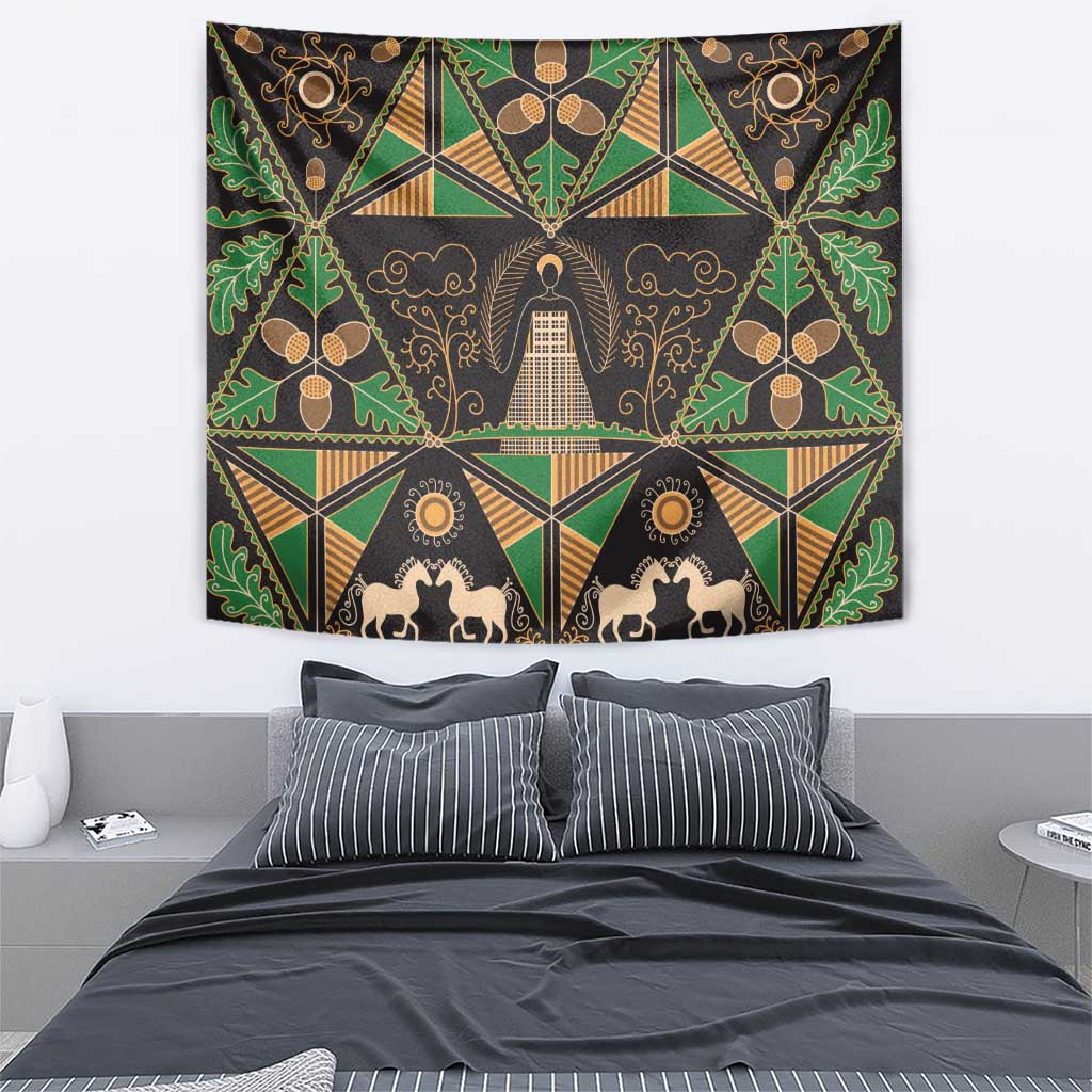 Ukraine Pysanky Pattern Tapestry Berehynia Guardian Folk Art
