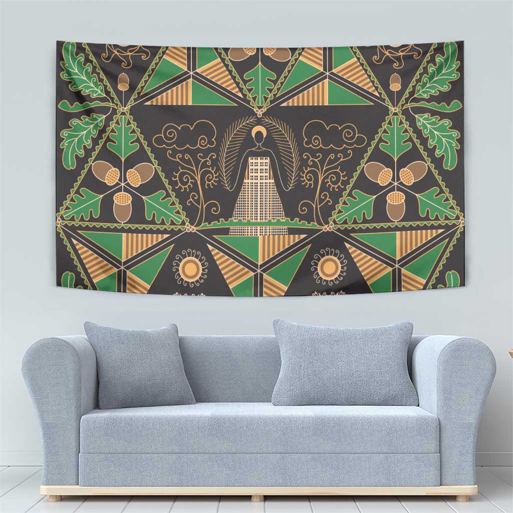 Ukraine Pysanky Pattern Tapestry Berehynia Guardian Folk Art