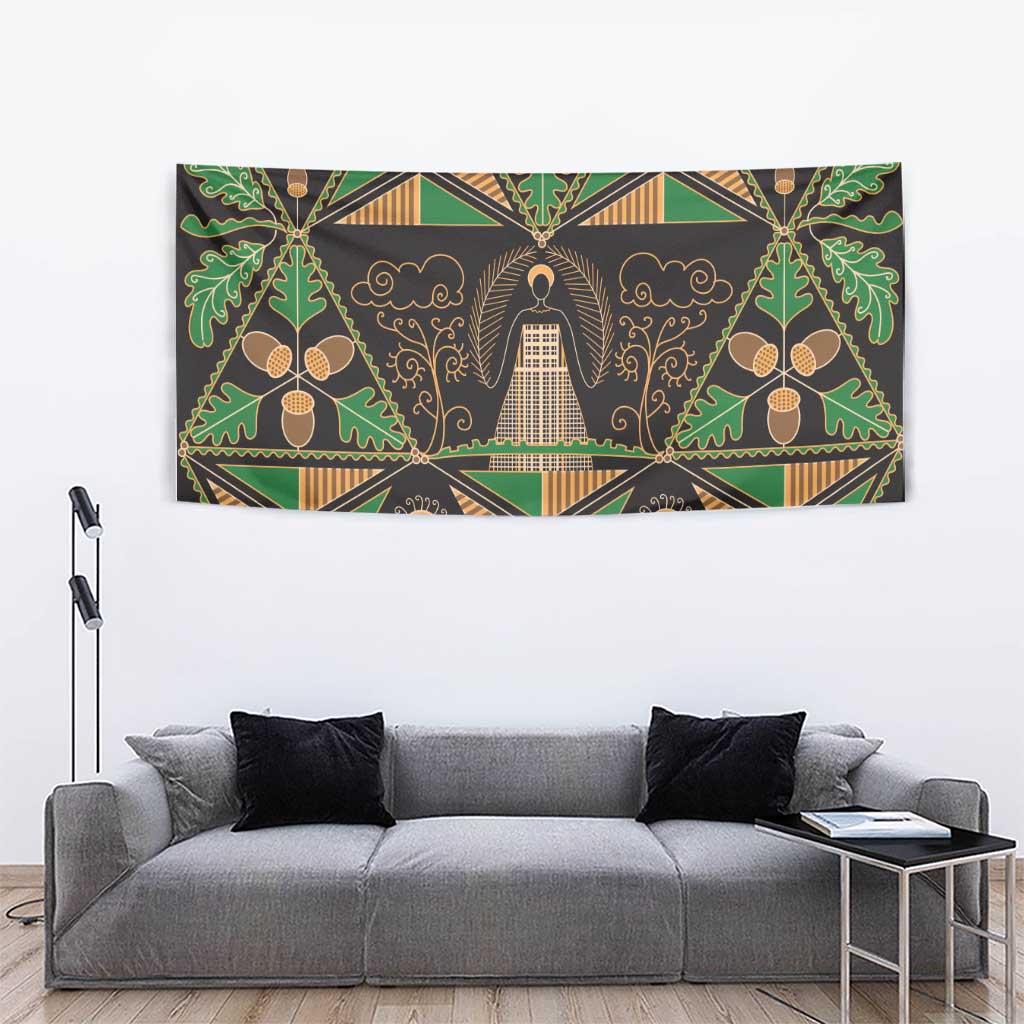 Ukraine Pysanky Pattern Tapestry Berehynia Guardian Folk Art