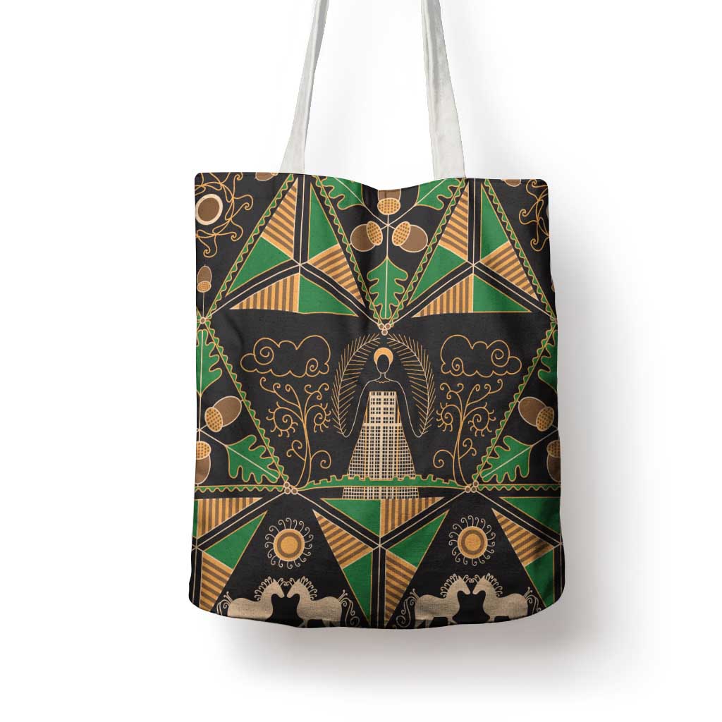 Ukraine Pysanky Pattern Tote Bag Berehynia Guardian Folk Art