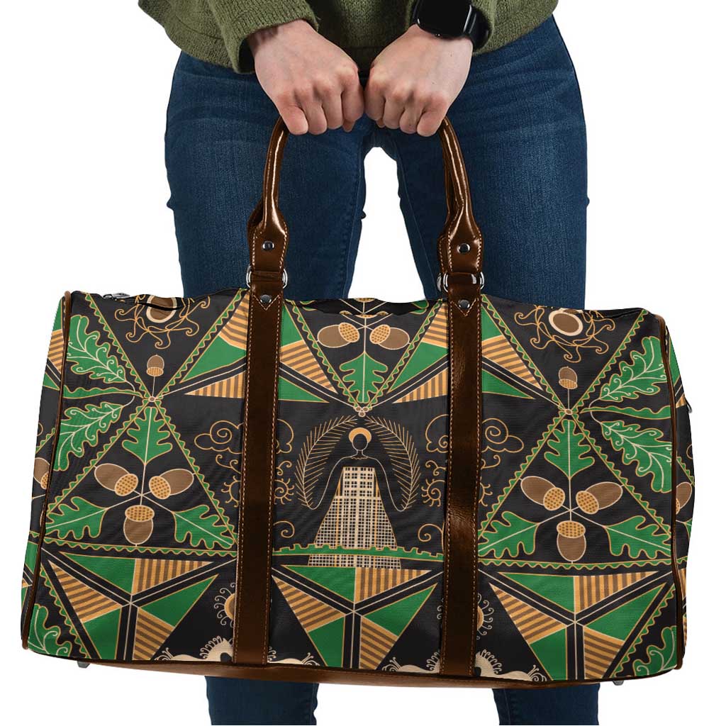 Ukraine Pysanky Pattern Travel Bag Berehynia Guardian Folk Art