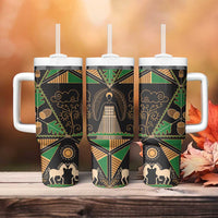 Ukraine Pysanky Pattern Tumbler With Handle Berehynia Guardian Folk Art