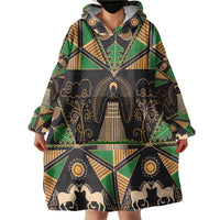 Ukraine Pysanky Pattern Wearable Blanket Hoodie Berehynia Guardian Folk Art