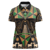 Ukraine Pysanky Pattern Women Polo Shirt Berehynia Guardian Folk Art