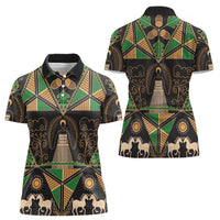 Ukraine Pysanky Pattern Women Polo Shirt Berehynia Guardian Folk Art