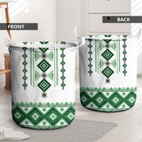 Ukraine Vyshyvanka Inspired Laundry Basket Ukrainian Traditional Folk Pattern