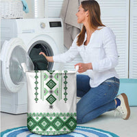 Ukraine Vyshyvanka Inspired Laundry Basket Ukrainian Traditional Folk Pattern