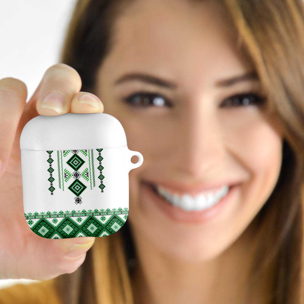 Ukraine Vyshyvanka Inspired AirPods Case Ukrainian Traditional Folk Pattern
