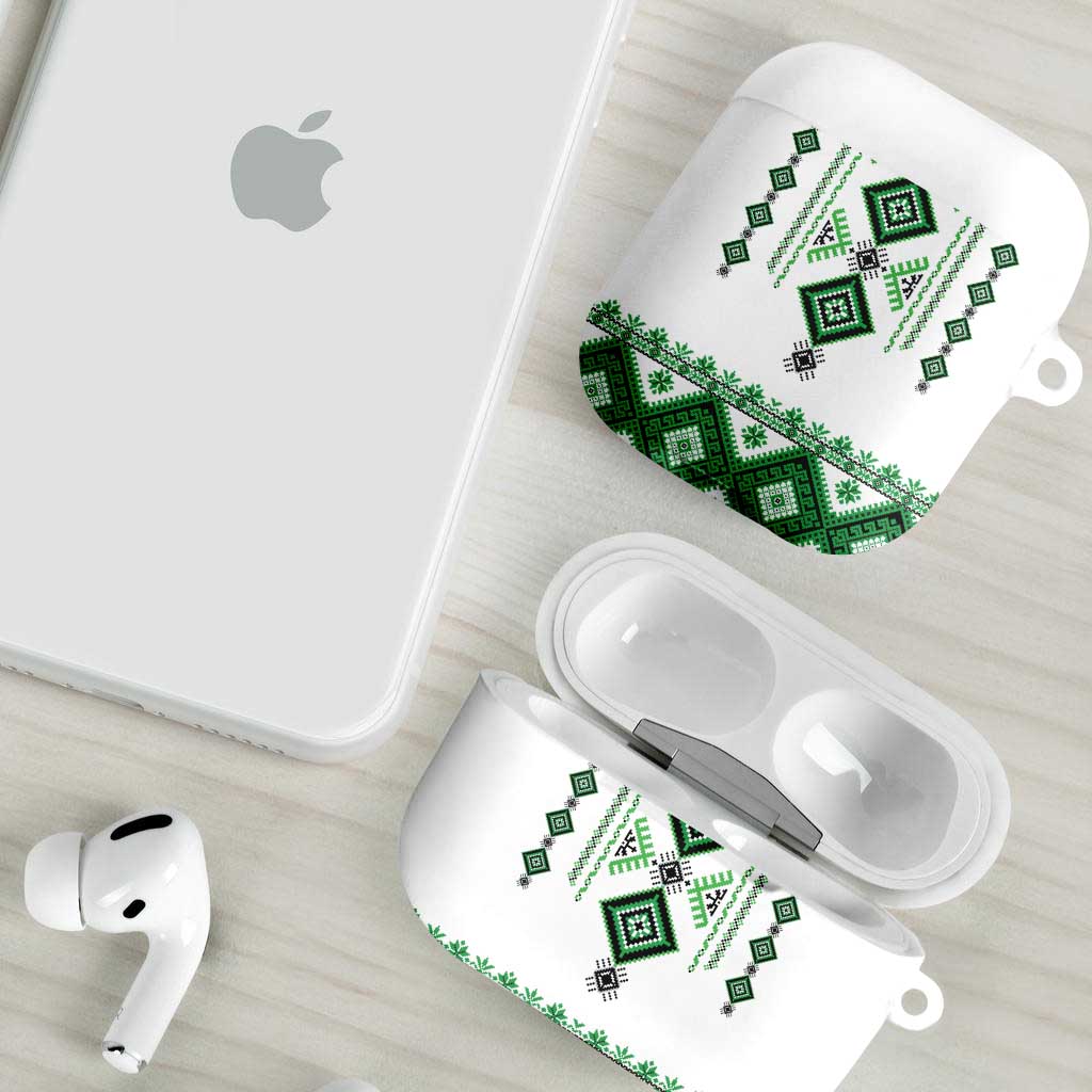 Ukraine Vyshyvanka Inspired AirPods Case Ukrainian Traditional Folk Pattern