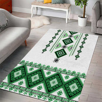 Ukraine Vyshyvanka Inspired Area Rug Ukrainian Traditional Folk Pattern