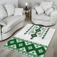 Ukraine Vyshyvanka Inspired Area Rug Ukrainian Traditional Folk Pattern