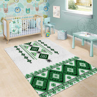 Ukraine Vyshyvanka Inspired Area Rug Ukrainian Traditional Folk Pattern