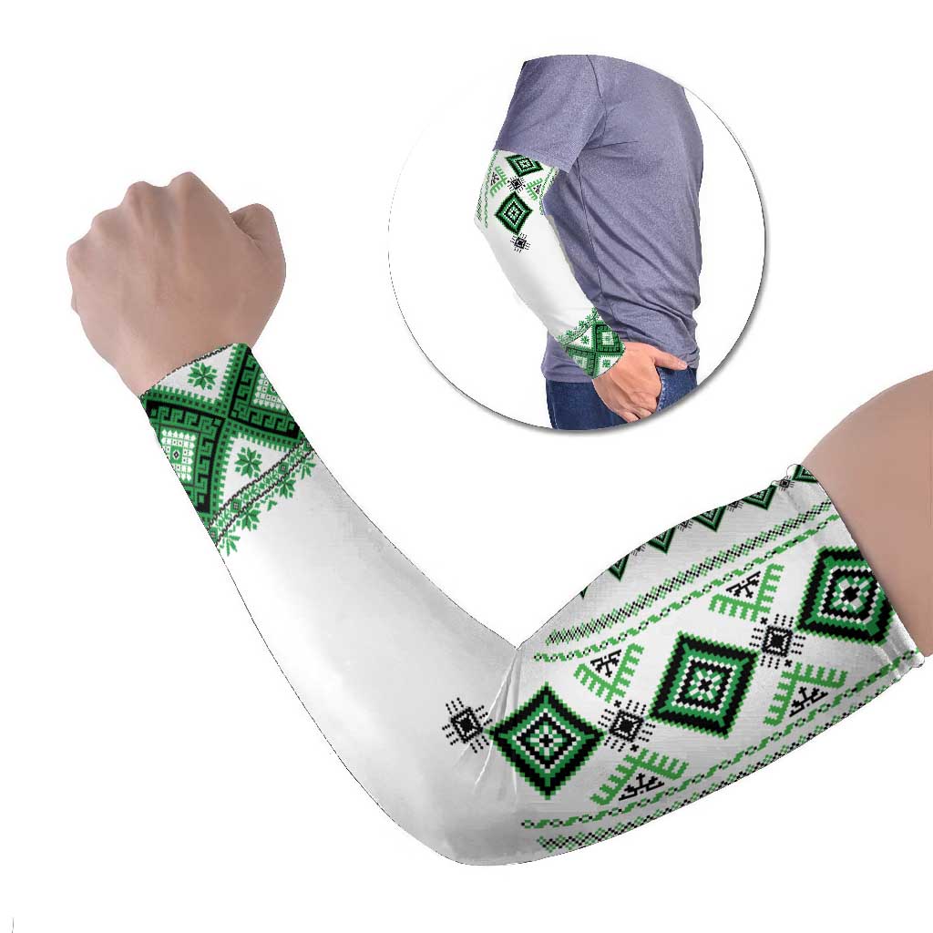 Ukraine Vyshyvanka Inspired Arm Sleeves Ukrainian Traditional Folk Pattern