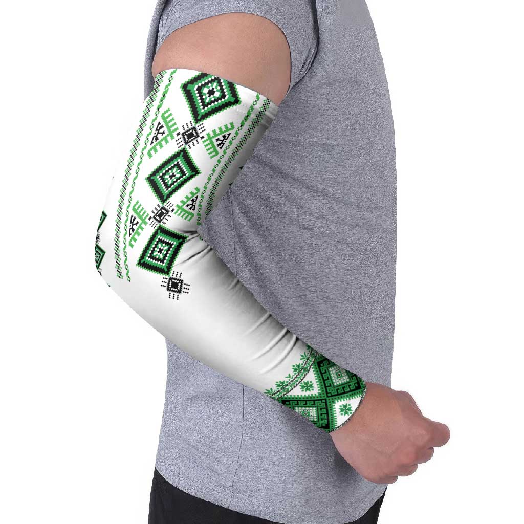 Ukraine Vyshyvanka Inspired Arm Sleeves Ukrainian Traditional Folk Pattern